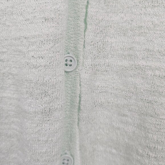 J.Crew Cardigan Womens LG Mint Green Cottage Granny Core Neutral Knit Sweater - Picture 7 of 11